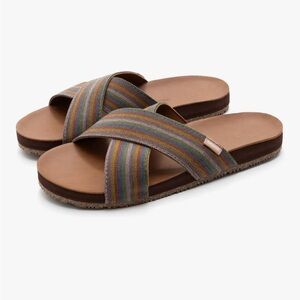 Feelgoodz Zendole Cascades Natural Rubber Strap Slide Sandels